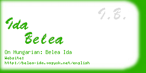 ida belea business card